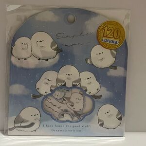 Japan Enaga Long Tailed Bird Sticker Pack